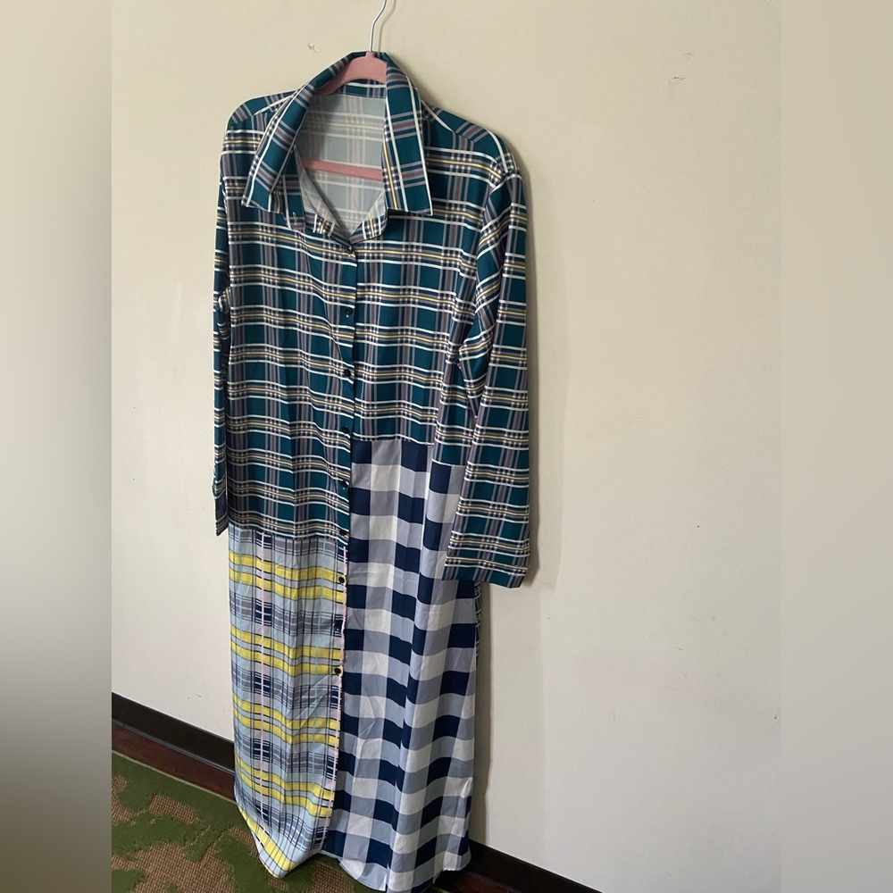 Long Collard Button Up